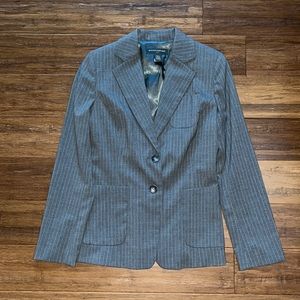 Banana Republic Grey Striped Suit Jacket Top Sz. 4 NWOT